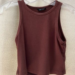 Reddish brown crop top